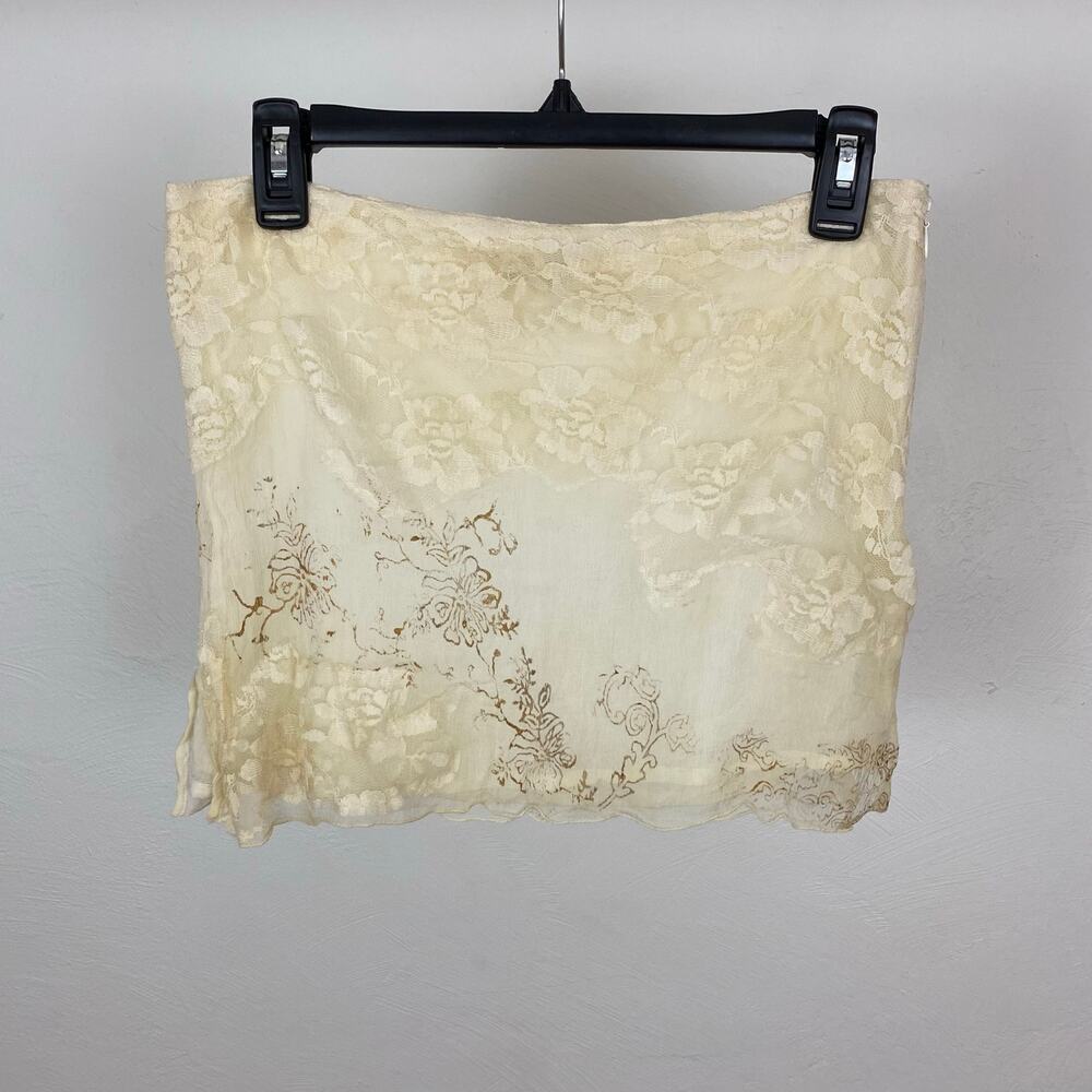 Nigel Preston x Free People Hand-Painted Fairy Micro Skirt - Neutral Combo - Med